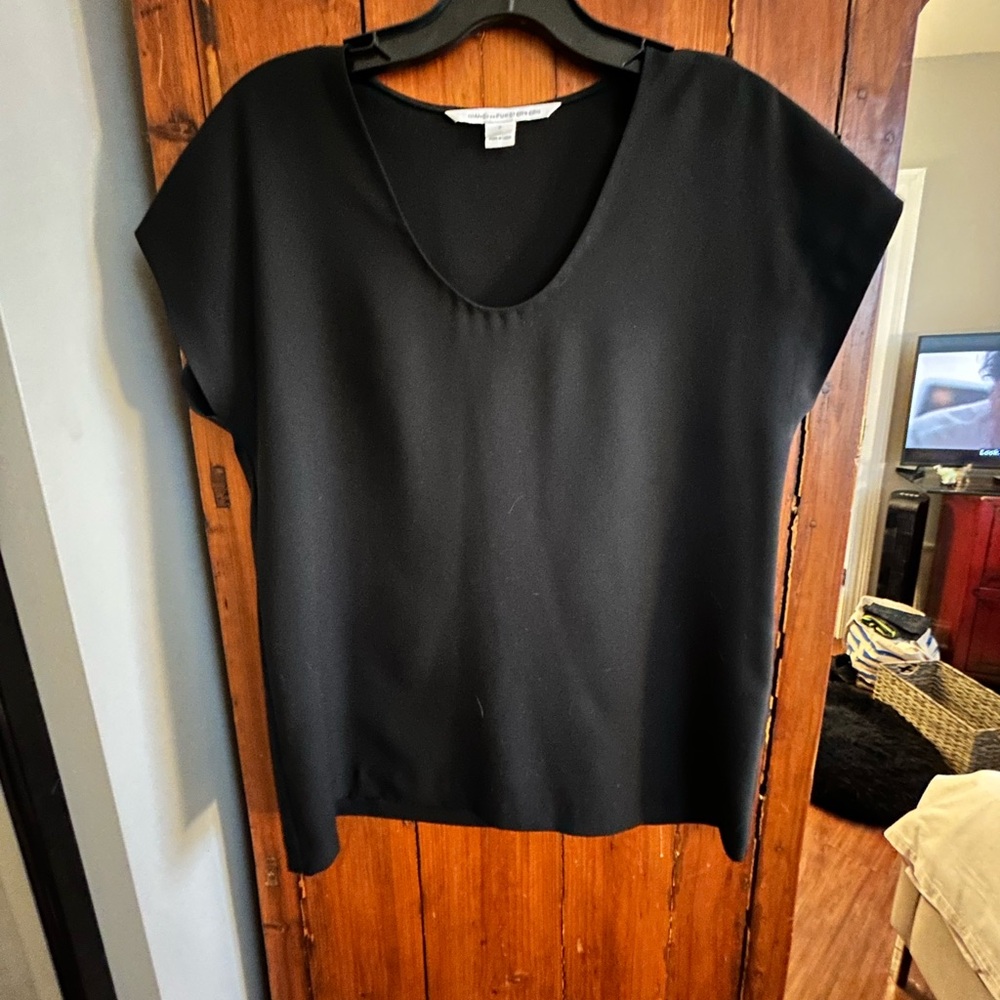Diane Von Furstenberg Elegant Black Blouse